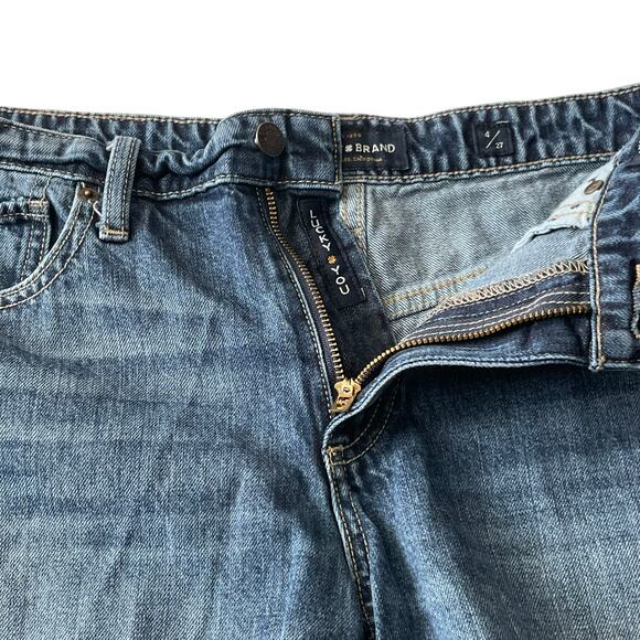 Lucky Brand Womens Jean Shorts Size 4/27 Mid Rise The Boyfriend Short Blue Denim - Picture 5 of 11